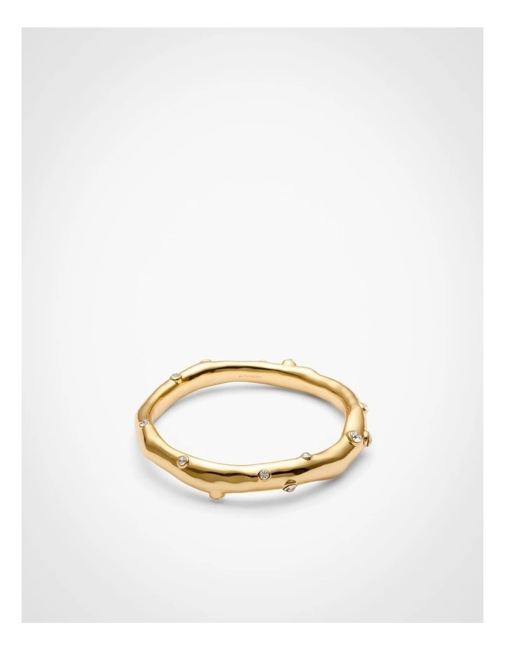 Harper Crystal Bangle in Gold image 4