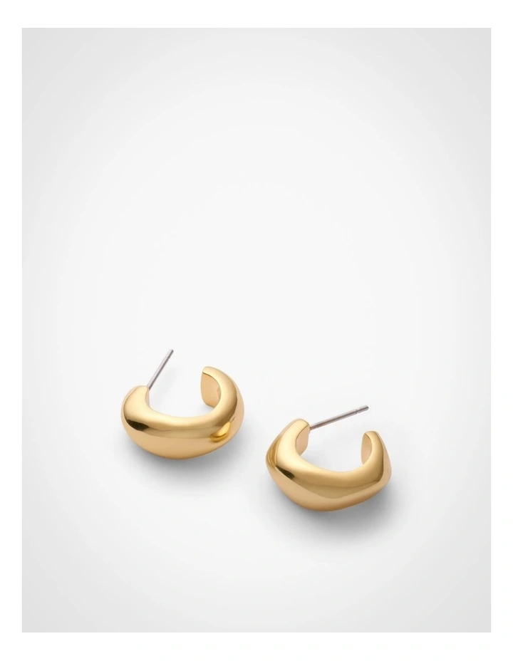 Winnie Small Hoop Earrings in Gold image 4