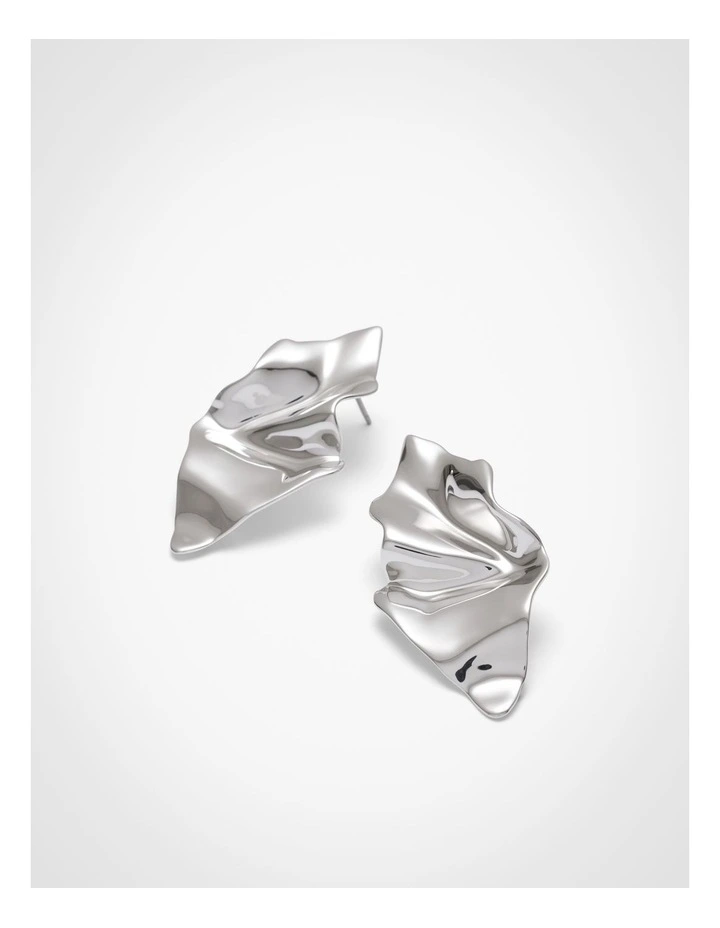 Mina Stud Earrings in Silver image 4