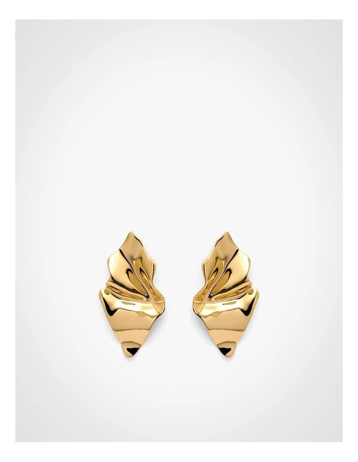 Mina Stud Earrings in Gold image 1