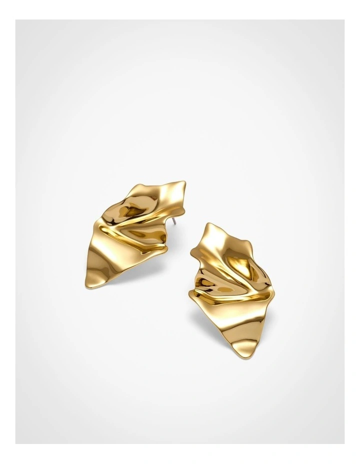 Mina Stud Earrings in Gold image 4