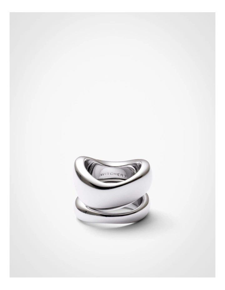 Dana Ring Stack in Dark Silver image 4