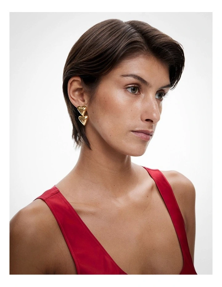 Sutton Drop Earrings in Gold image 2