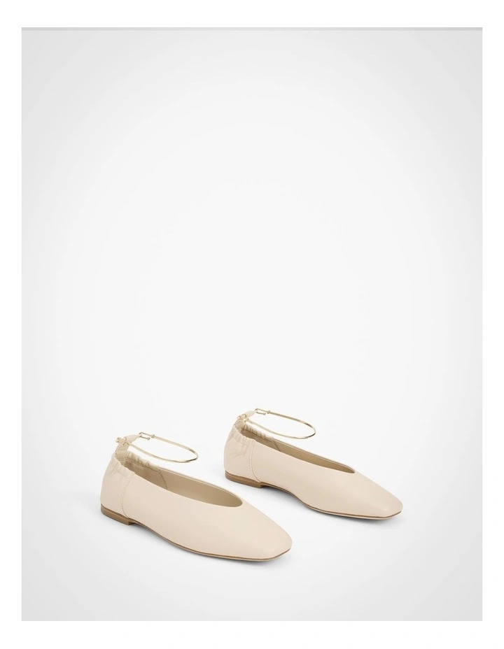 Skylar Ballet Flats in Ecru image 3