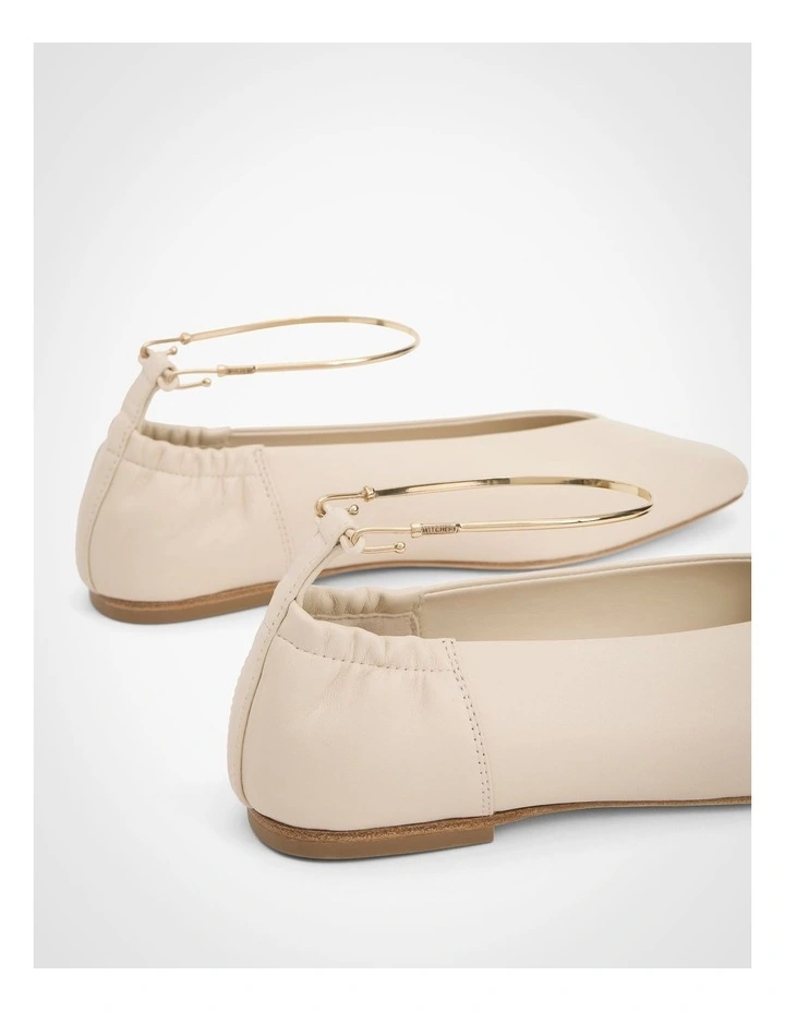 Skylar Ballet Flats in Ecru image 5