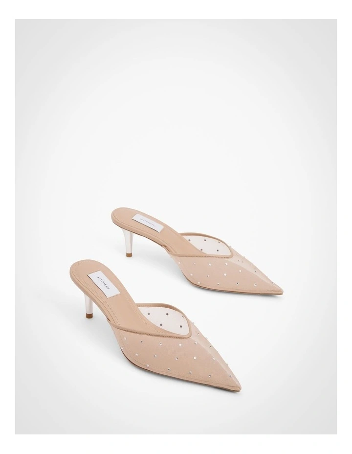 Jasmine Kitten Mules in Praline image 3