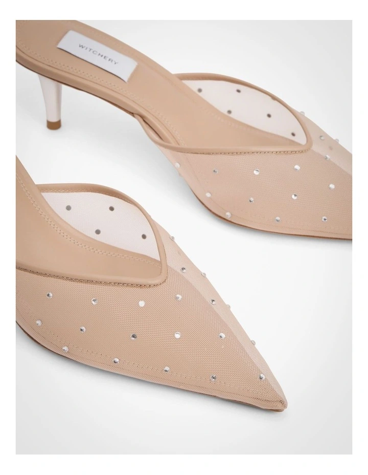 Jasmine Kitten Mules in Praline image 4