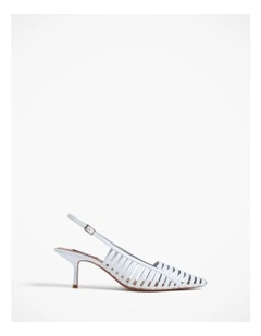 Harper Weave Heel in Baby Blue