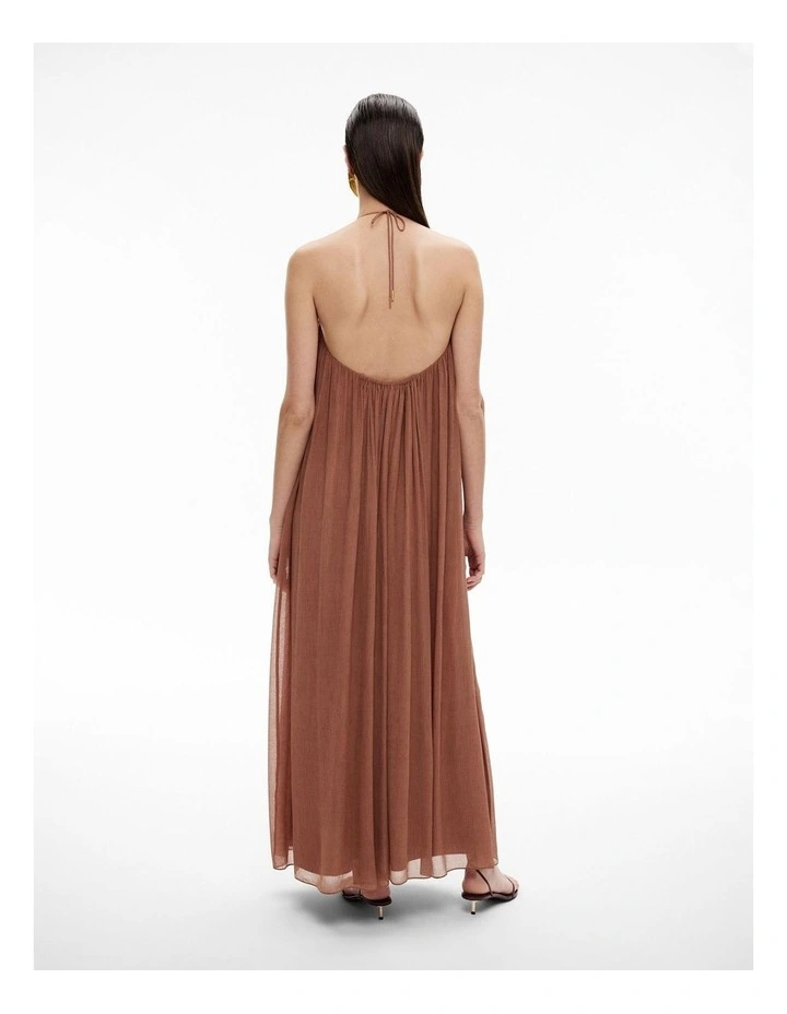 Textured Maxi Dress in Rosewood image 5