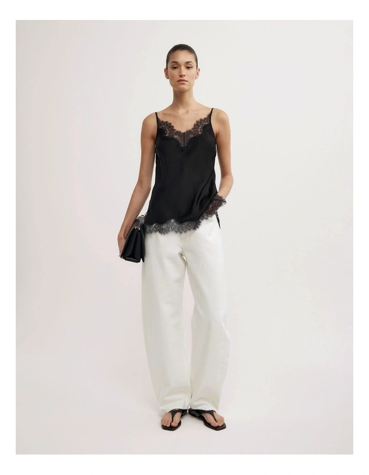 Barrel Leg Jean in Parchment image 1