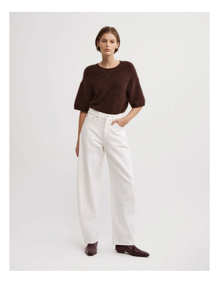 Barrel Leg Jean in Parchment image 1