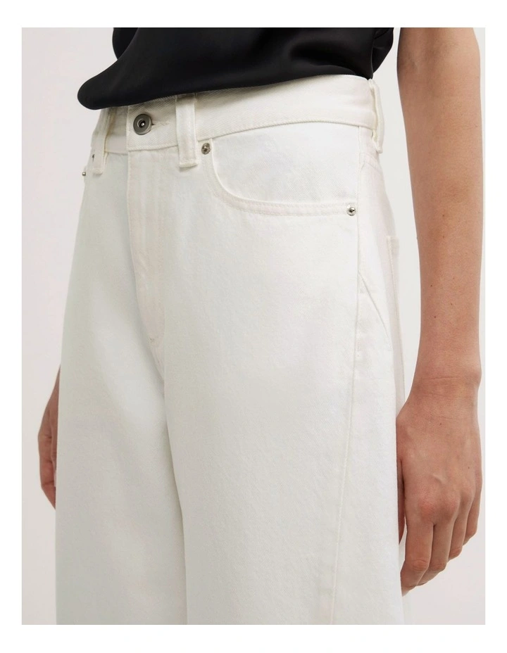 Barrel Leg Jean in Parchment image 3