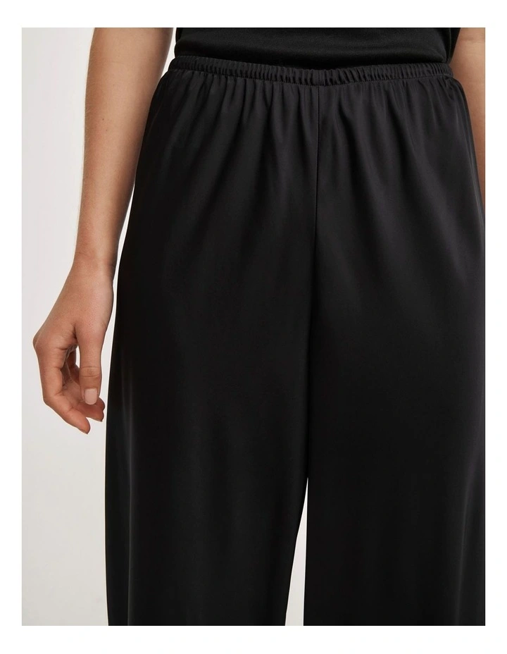 Bias Pull On Pant in Black image 4
