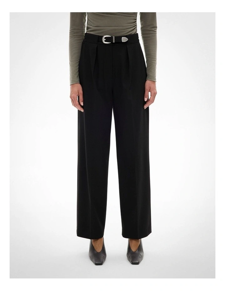 Belt Trouser in Black image 1