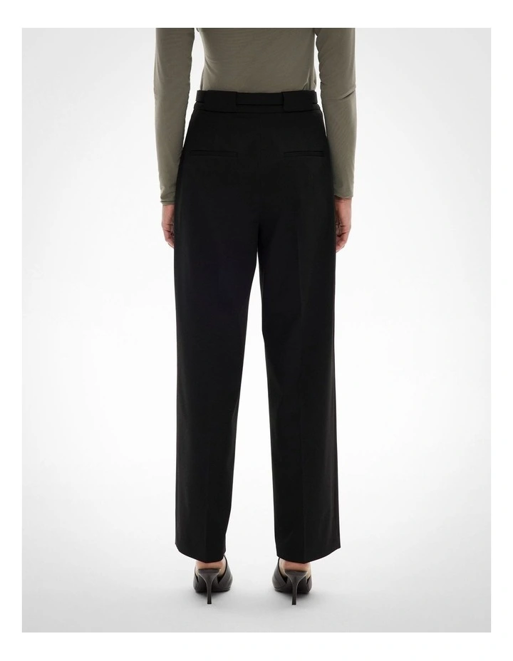Belt Trouser in Black image 4