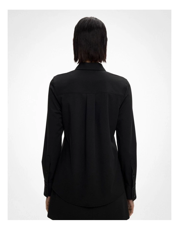 Slim Tailored Shirt in Black image 4