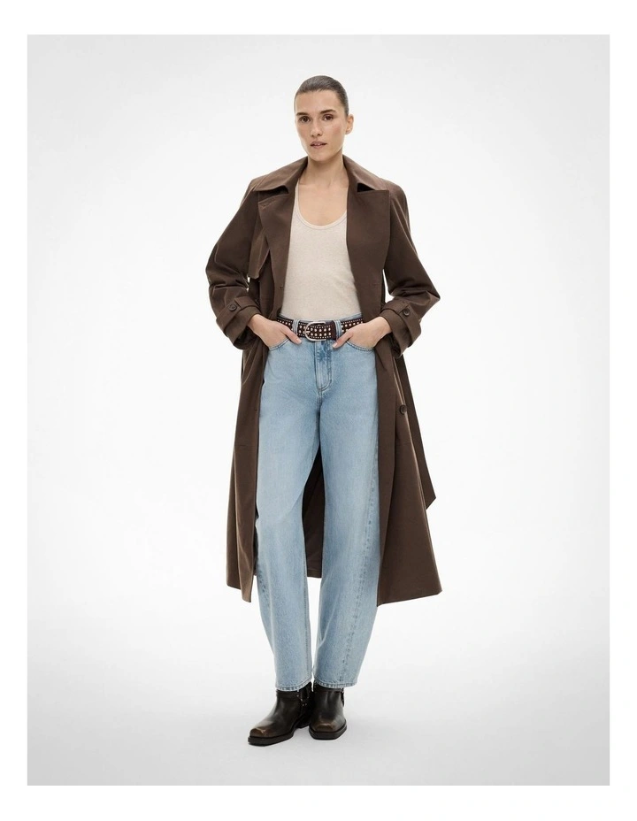 Scoop Rib Tank in Oat Marle image 4