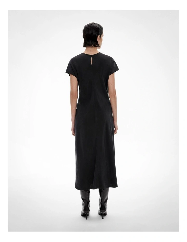 A Line Maxi Dress in Black image 5