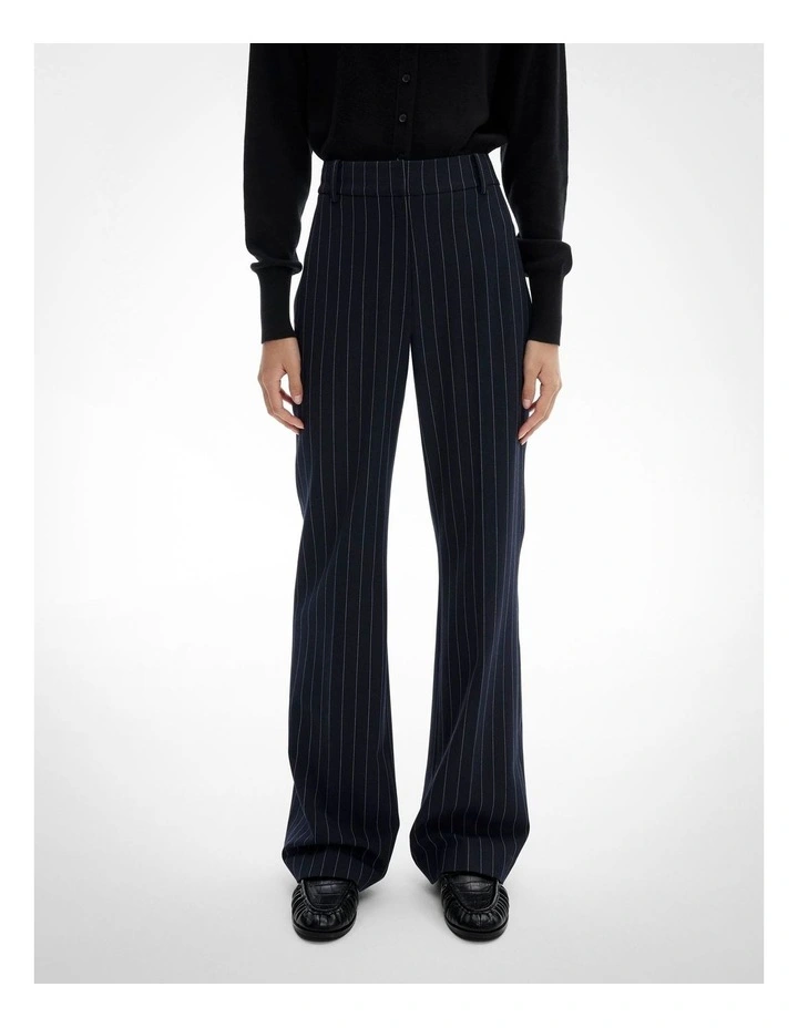 Slim Leg Pant in Navy Pinstripe image 1