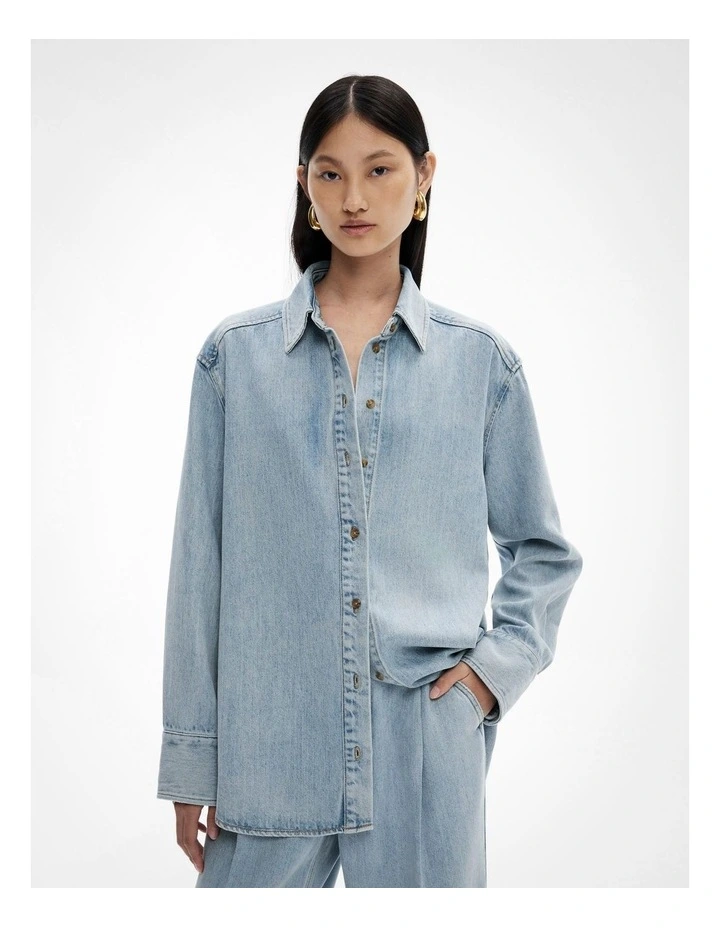 Denim Shirt in Vintage Wash Denim image 1