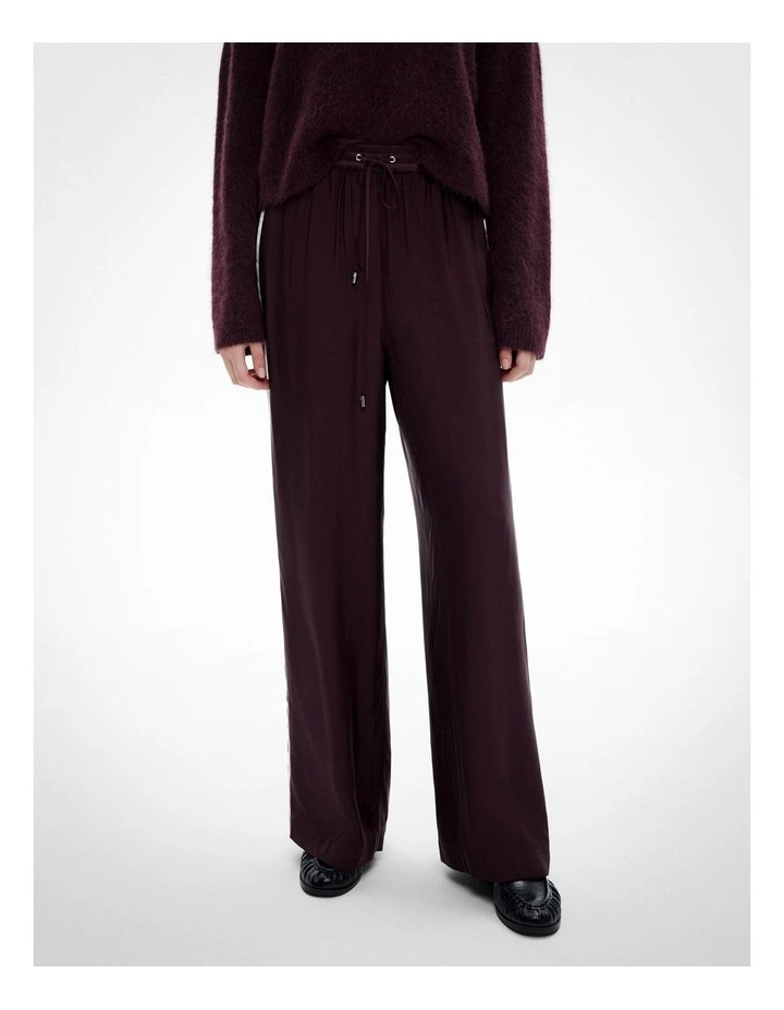 Tailored Track Pants in Plum image 1