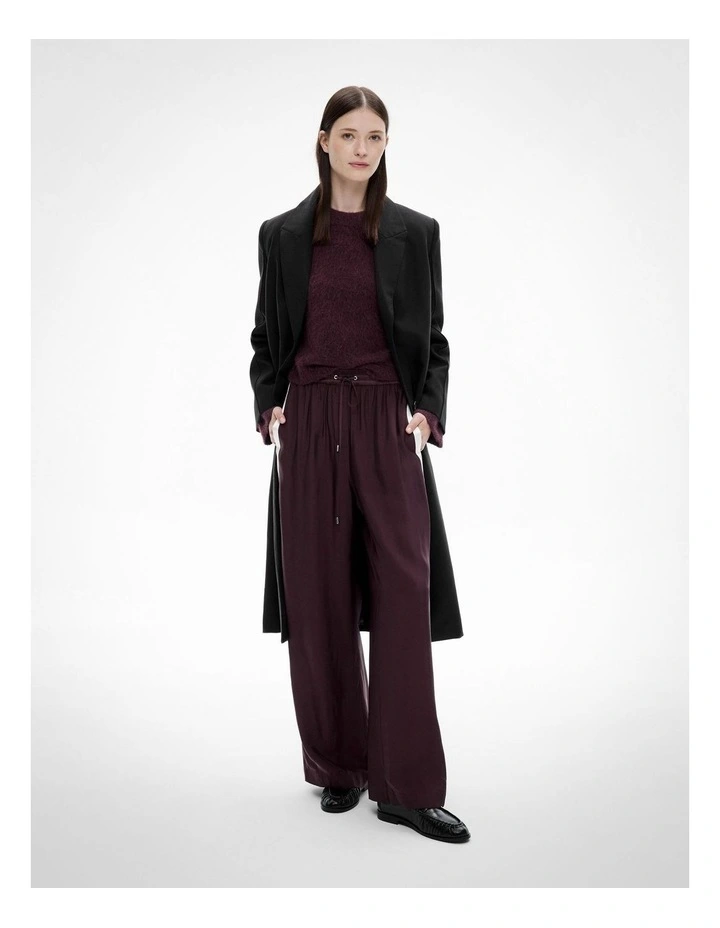 Tailored Track Pants in Plum image 2