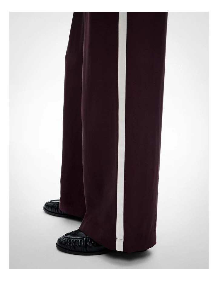 Tailored Track Pants in Plum image 3