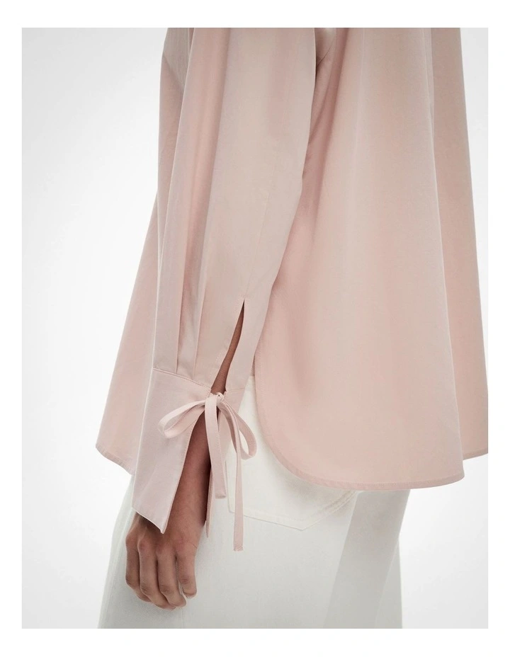 Tie Cuff Shirt in Shell image 3