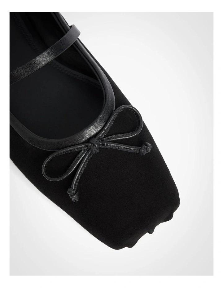 Camille Ballet Flats in Black image 4