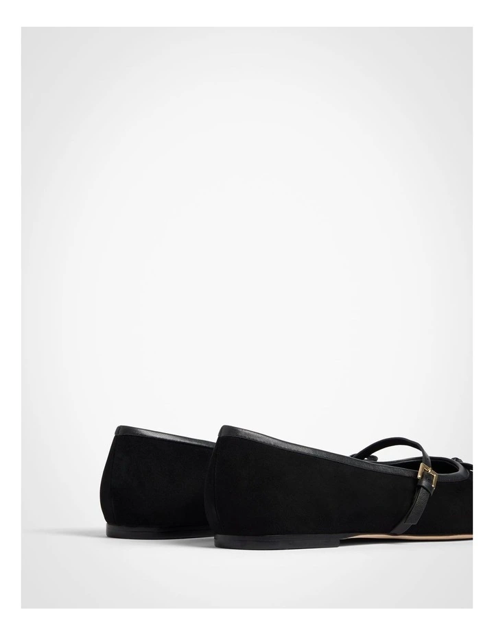 Camille Ballet Flats in Black image 5