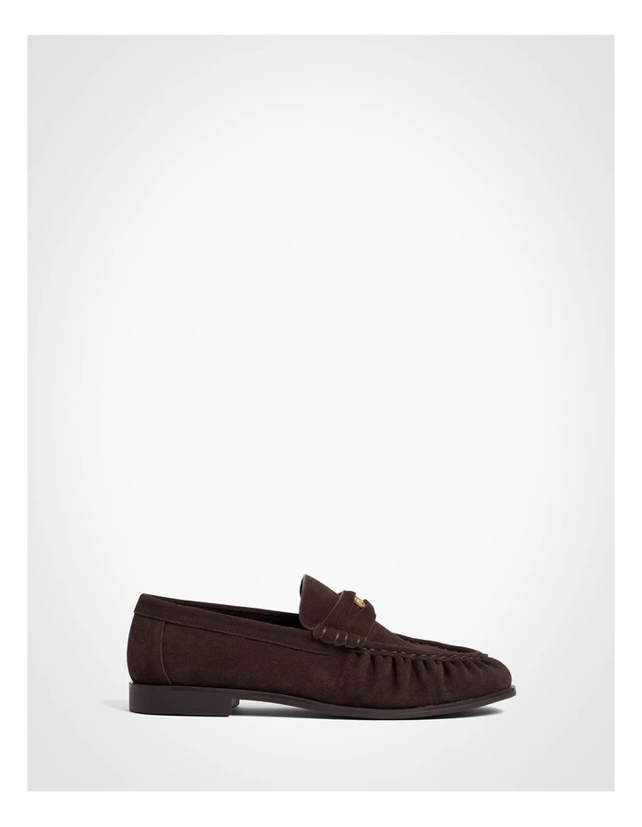 Claire Penny Loafers in Chocolate image 1