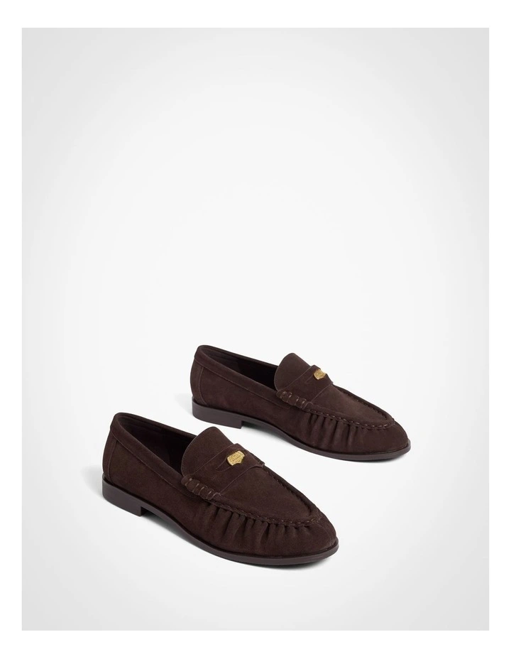 Claire Penny Loafers in Chocolate image 3