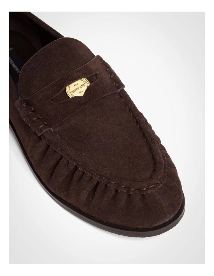 Claire Penny Loafers in Chocolate image 4