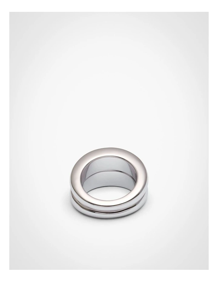 Julia Ring Stack in Dark Silver image 4
