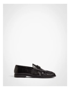 Thea Gloss Loafers in Black