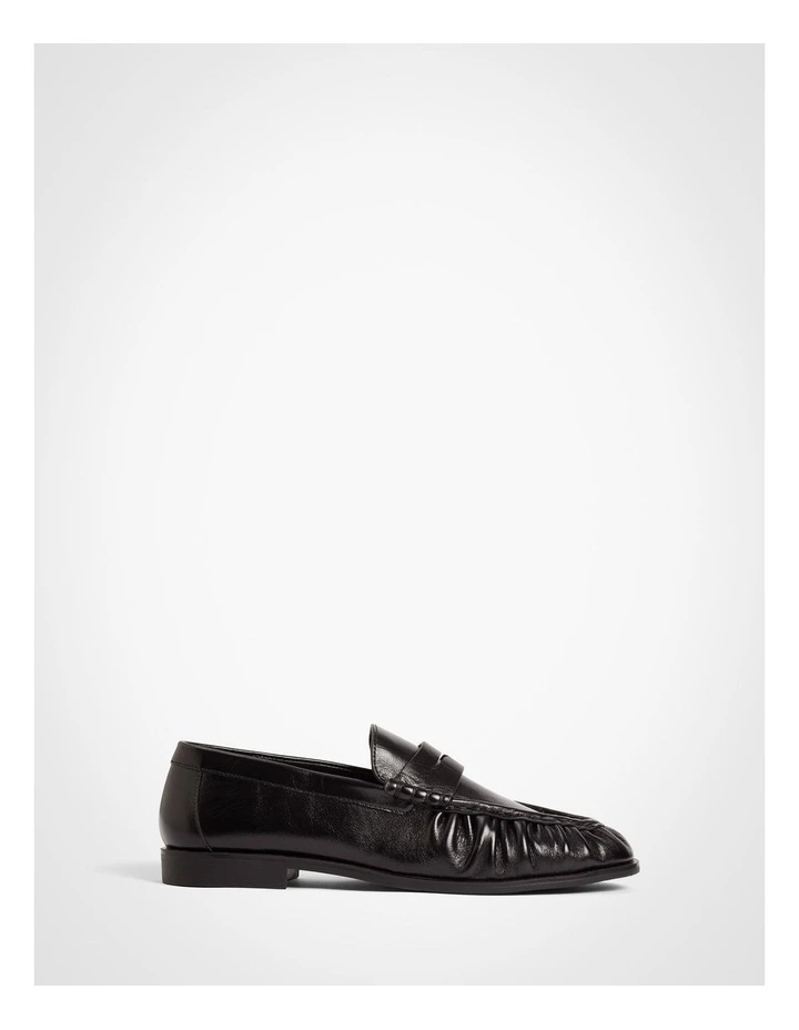 Thea Gloss Loafers in Black image 1