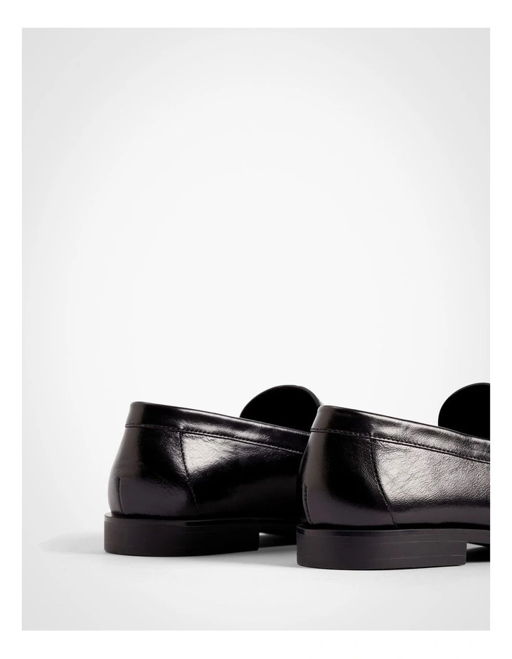 Thea Gloss Loafers in Black image 5