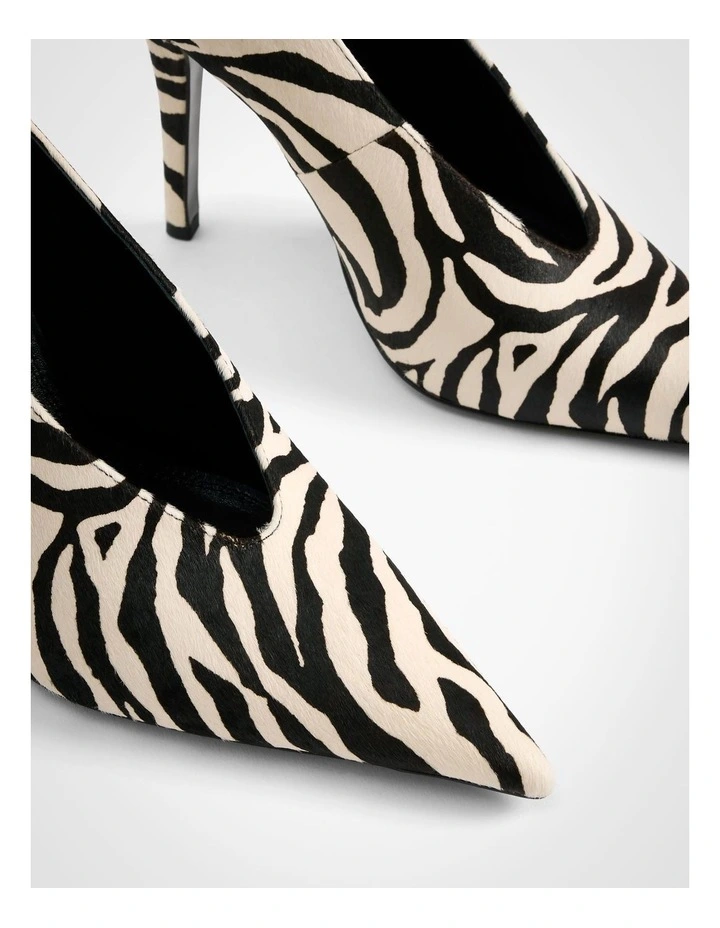 Cynthia Heels in Zebra Print image 4