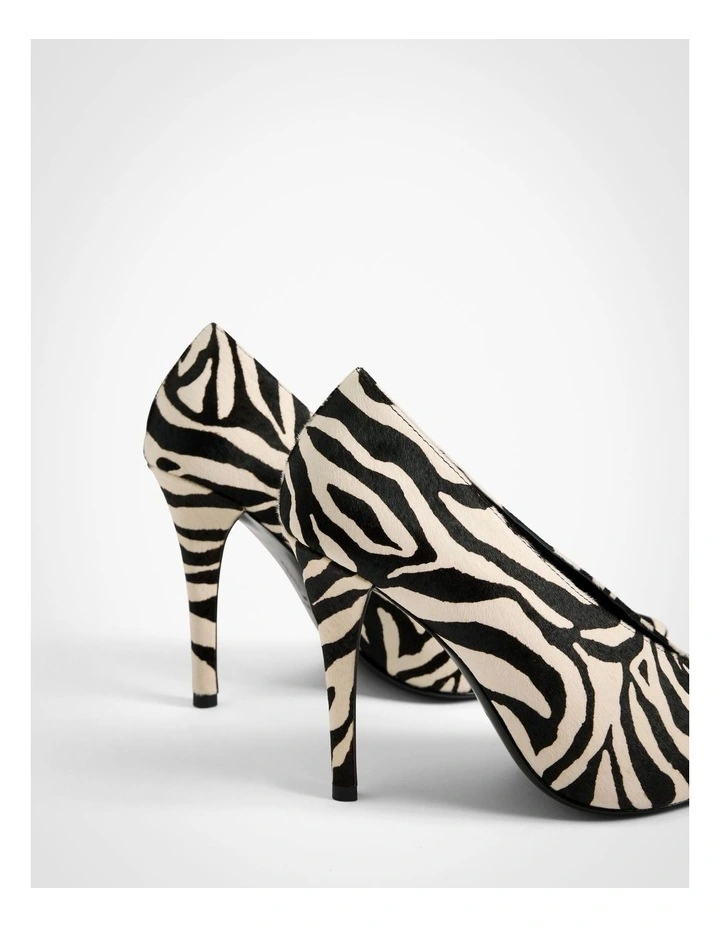 Cynthia Heels in Zebra Print image 5