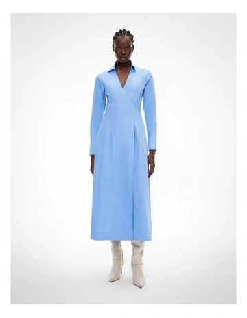 Hook And Eye Dress in Fresh Blue
