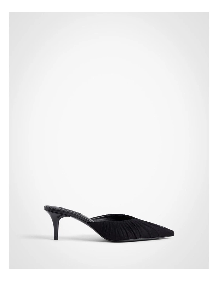 Rosie Kitten Mules in Black image 1