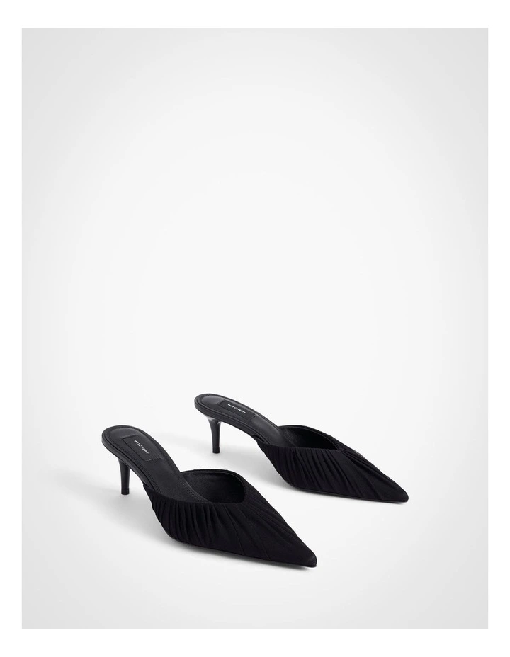 Rosie Kitten Mules in Black image 3