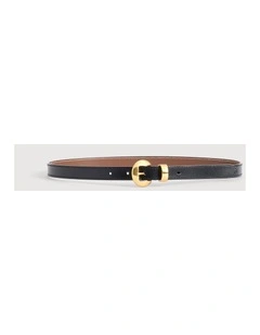 Olivia Slim Belt in Black