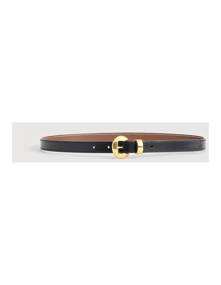 Olivia Slim Belt in Black image 1
