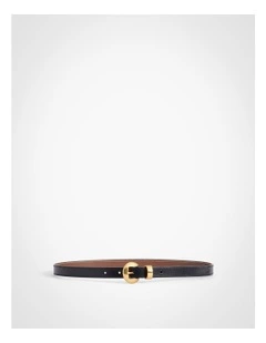 Olivia Slim Belt in Black