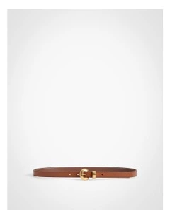 Olivia Slim Belt in Cognac