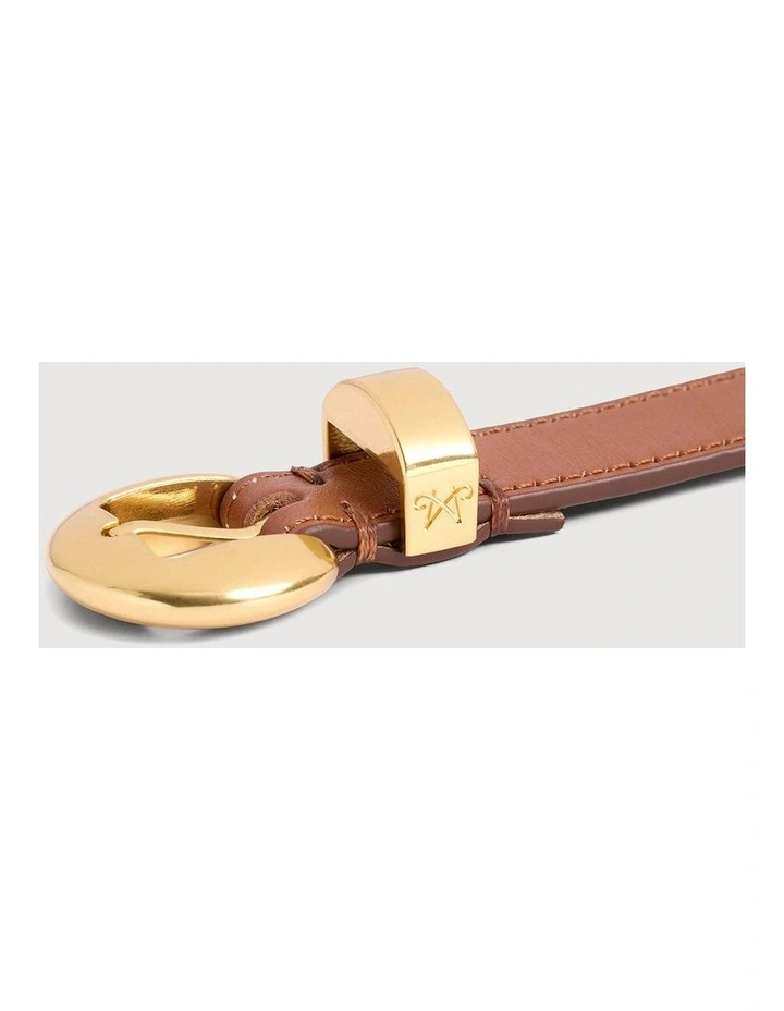 Olivia Slim Belt in Cognac image 5