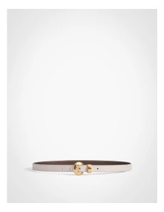 Olivia Slim Belt in Macadamia