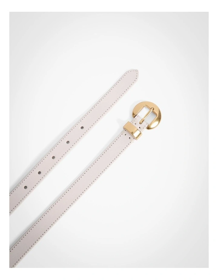 Olivia Slim Belt in Macadamia image 4