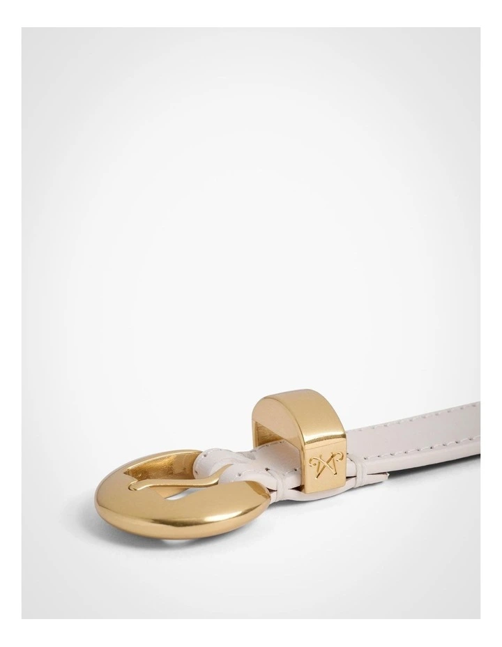 Olivia Slim Belt in Macadamia image 5